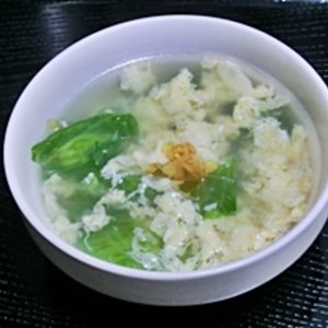 レタスとかき玉の簡単中華スープ